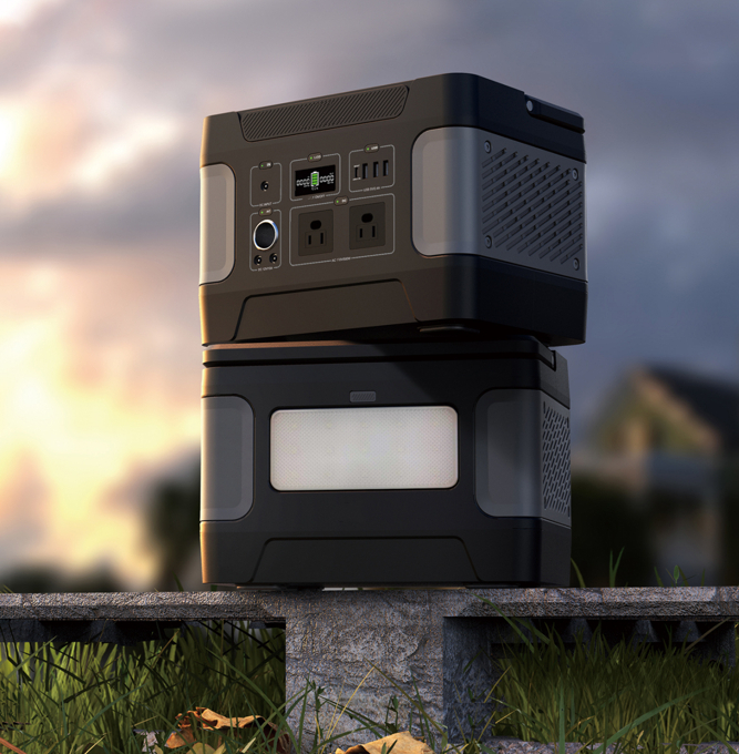 600W termoturisk solcellegenerator for nødlading